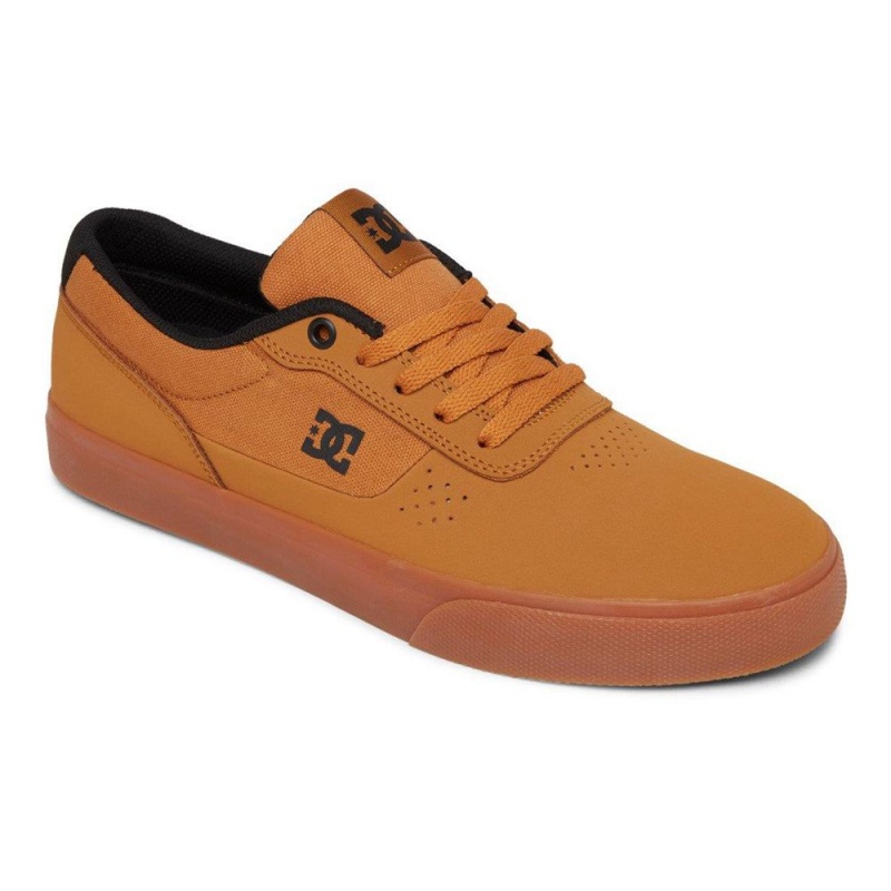 DC Shoes Switch Skate Sko Herre Brune Sort | ZHVB-49163