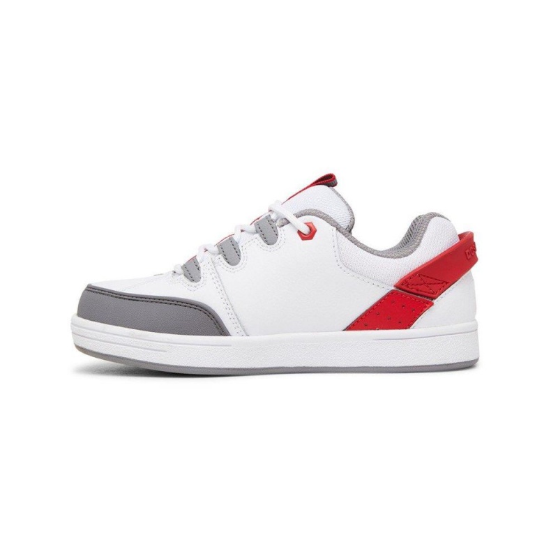 DC Shoes Syntax Skate Sko Børn Hvide Rød | XGJW-31458