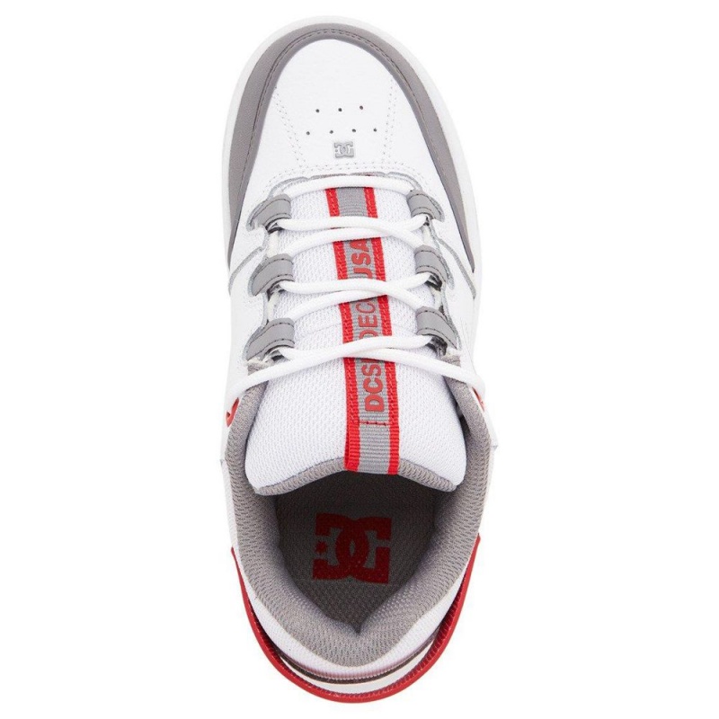 DC Shoes Syntax Skate Sko Børn Hvide Rød | XGJW-31458