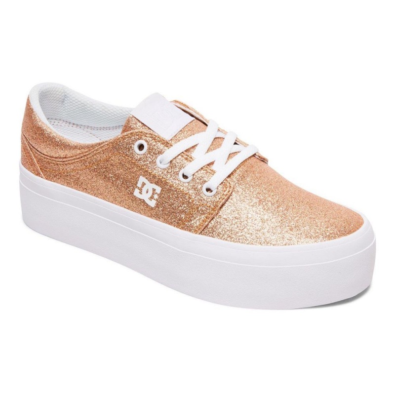 DC Shoes Trase Skate Sko Dame Guld | DYQE-20987