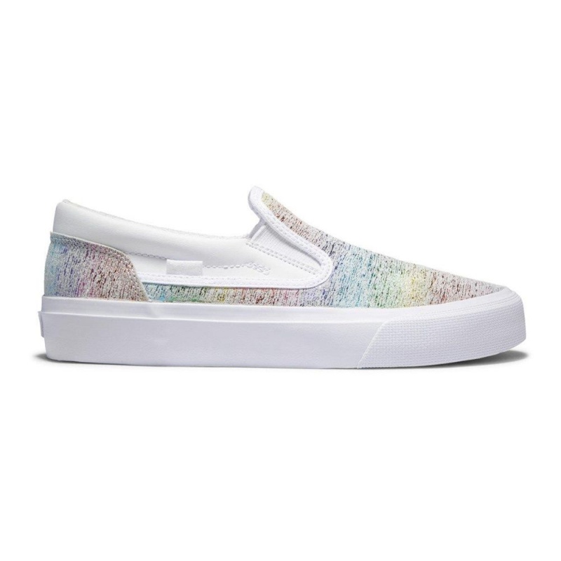 DC Shoes Trase Skate Sko Dame Hvide Flerfarvede | JNWE-27485