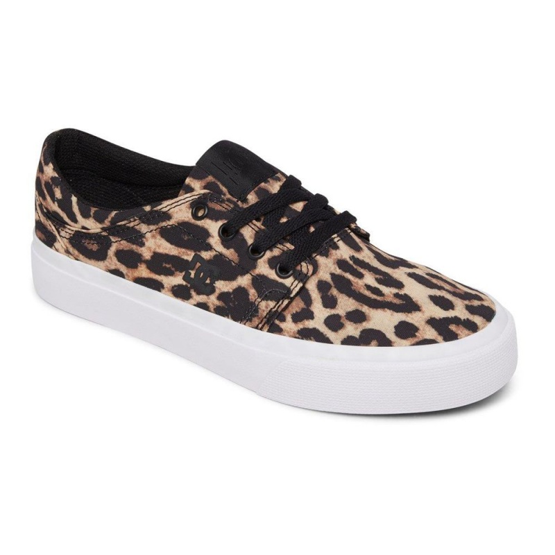 DC Shoes Trase Skate Sko Dame Leopard | QOFC-48709