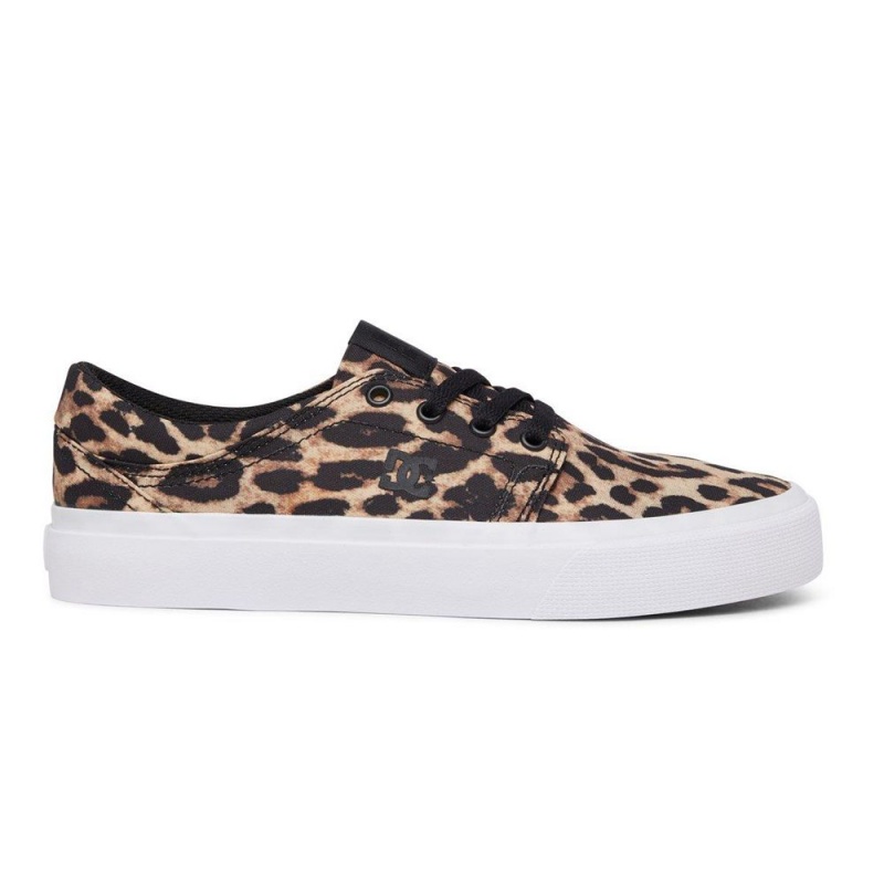 DC Shoes Trase Skate Sko Dame Leopard | QOFC-48709