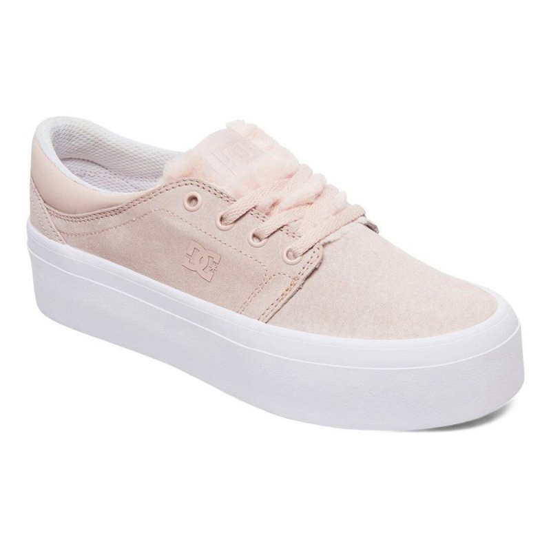 DC Shoes Trase Skate Sko Dame Lyserød | LENH-94051