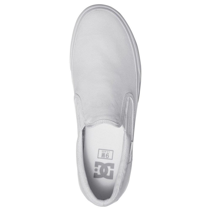 DC Shoes Trase Skate Sko Herre Hvide | VLIJ-24678