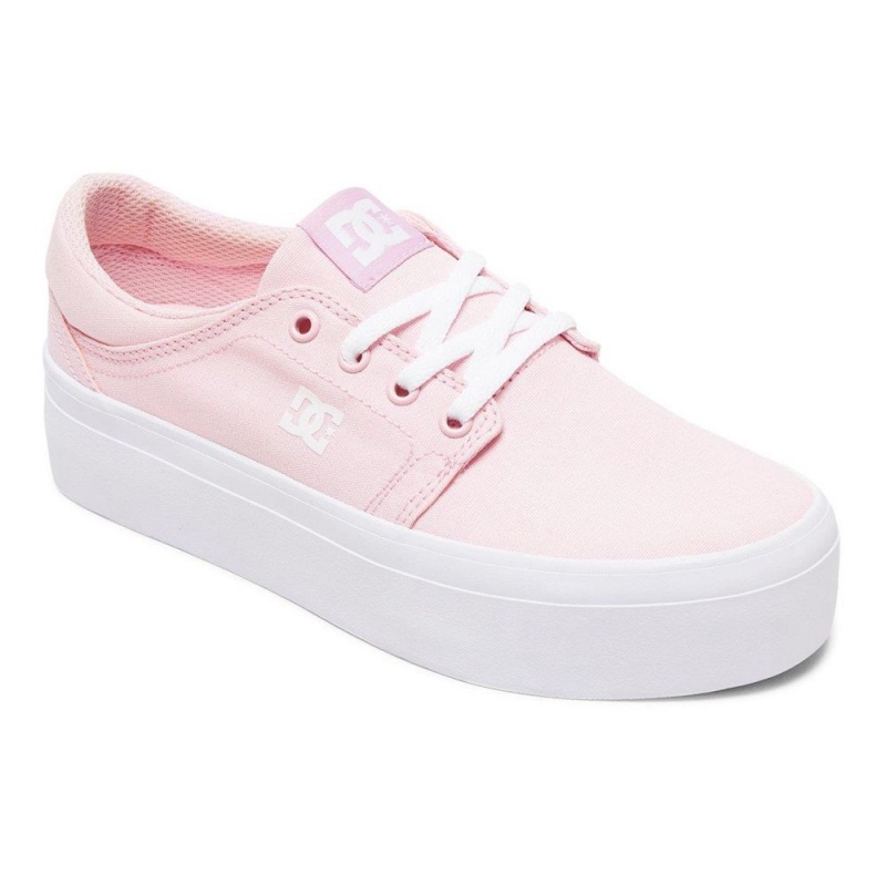 DC Shoes Trase TX Skate Sko Dame Lyselyserød | CGUJ-26071