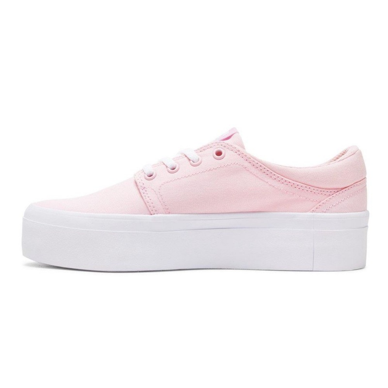 DC Shoes Trase TX Skate Sko Dame Lyselyserød | CGUJ-26071