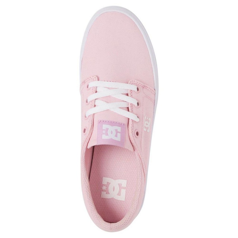 DC Shoes Trase TX Skate Sko Dame Lyselyserød | CGUJ-26071