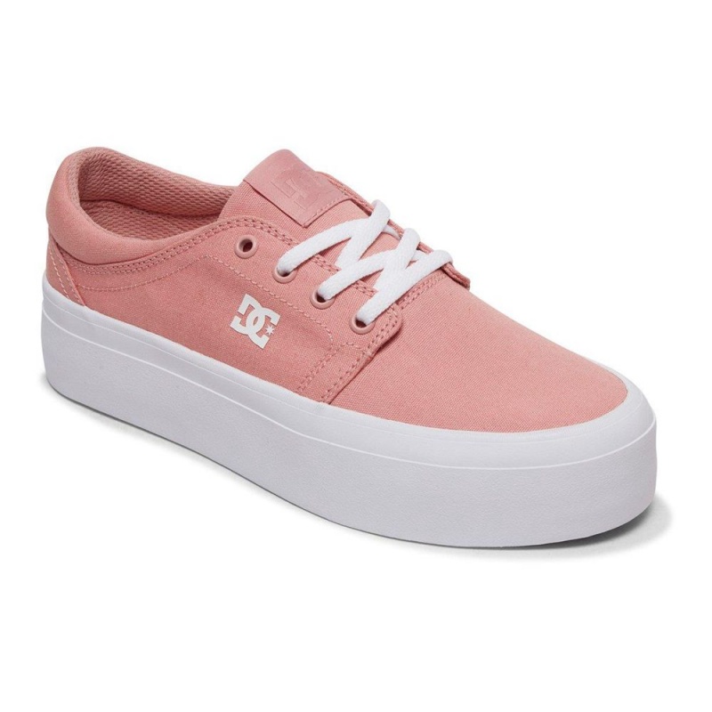 DC Shoes Trase TX Skate Sko Dame Lyserød | LHXZ-23470