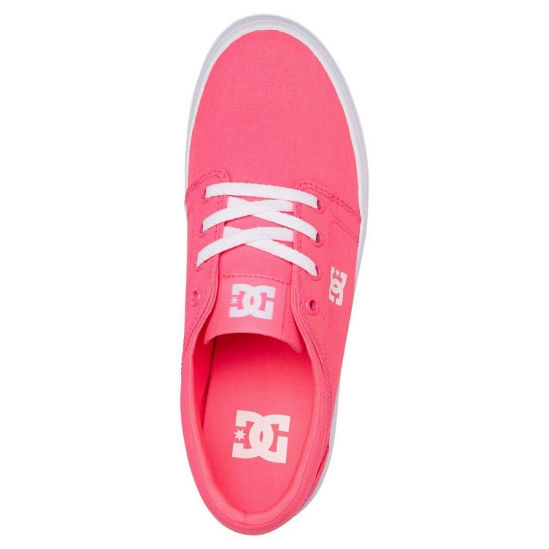 DC Shoes Trase TX Skate Sko Dame Mørkelyserød | SEZM-79365