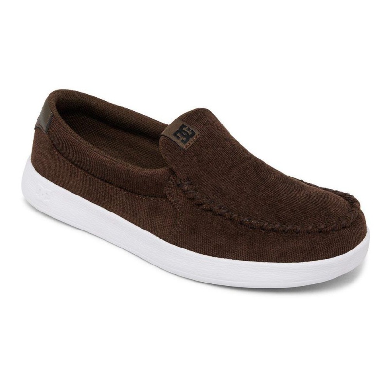 DC Shoes Villain Skate Sko Herre Brune | PAVY-01924